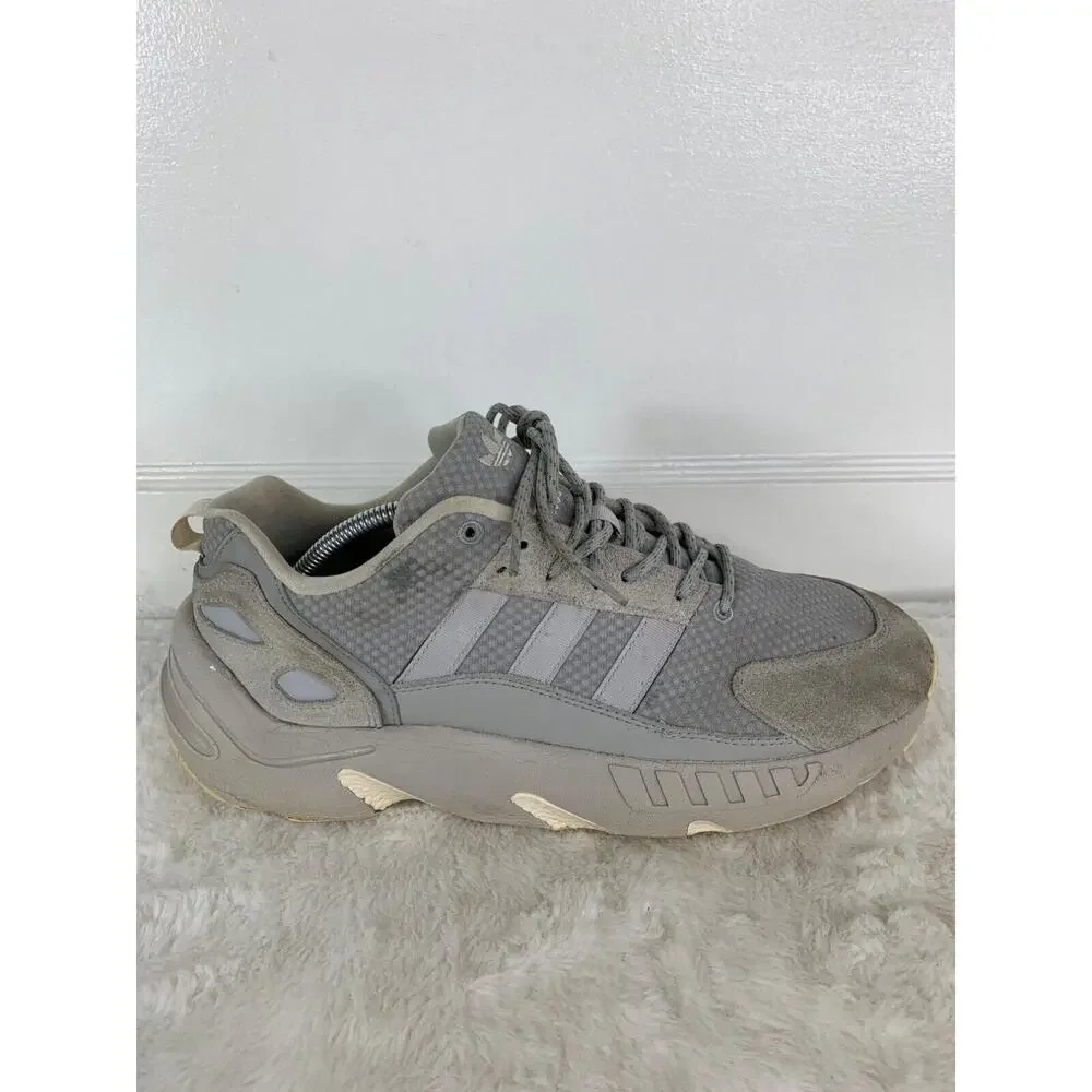 Adidas ZX22 Boost Mens Sneakers Size 11 Gray Mesh & Suede Athletic Shoes